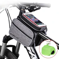 bicycle saddle bag upper tube bag mountain bike bycicle bag front beam mobile phone cycling bag bicycle bag bicycle accessories
