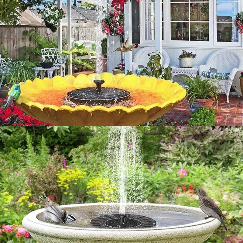 

Mini Solar Powered Fountain Garden Pool Pond Solar Panel Floating Fountain Garden Decoration Water Fountain Dropshipping