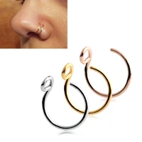 stainless steel u shaped nose stud eyebrow ring earrings puncture jewelry nose ring jewelry for men and women