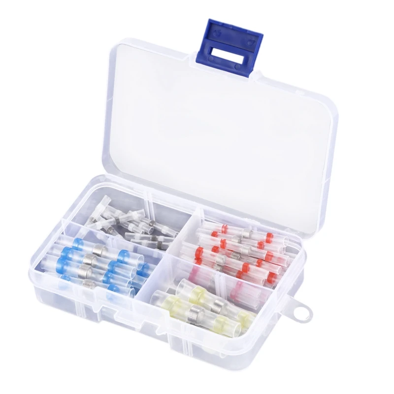 Термоусадочные втулки для припоя электрические проволочные стыковые клеммы не обжимные соединители 50 шт.