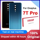 Оригинальный сменный задний корпус для Oneplus 7T Pro, задняя крышка, аккумулятор, стекло для 1 + 7T Pro One plus 7T Pro, задняя крышка с логотипом