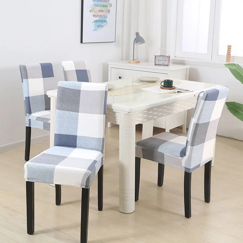 

2/4/6 PCS Chair Cover Elastic for Dining Room Modern Removable Anti-dirty Kitchen Seat Case Stretch Chair Slip Covers