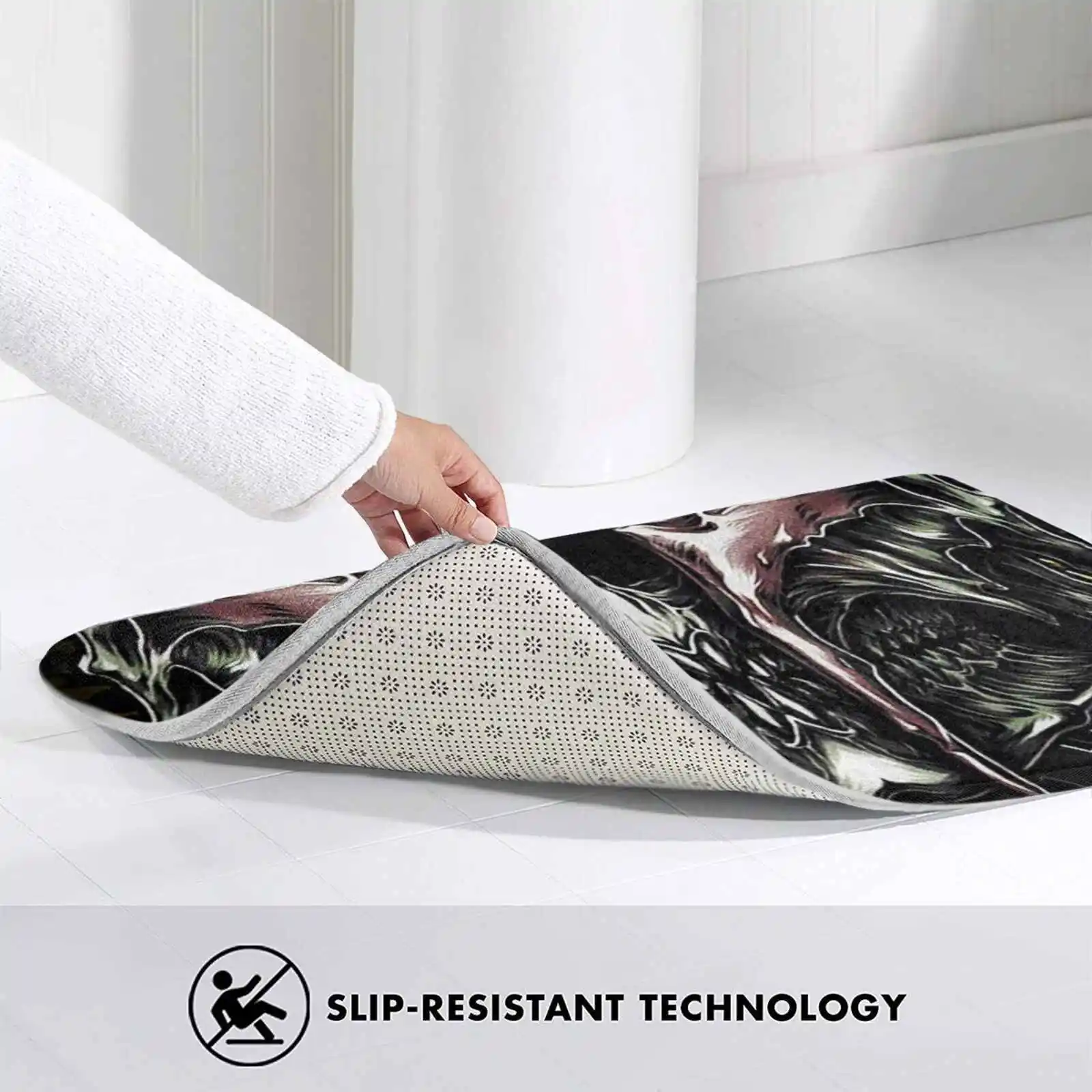 Маска Терминатора мягкий домашний Противоскользящий коврик ковер клон