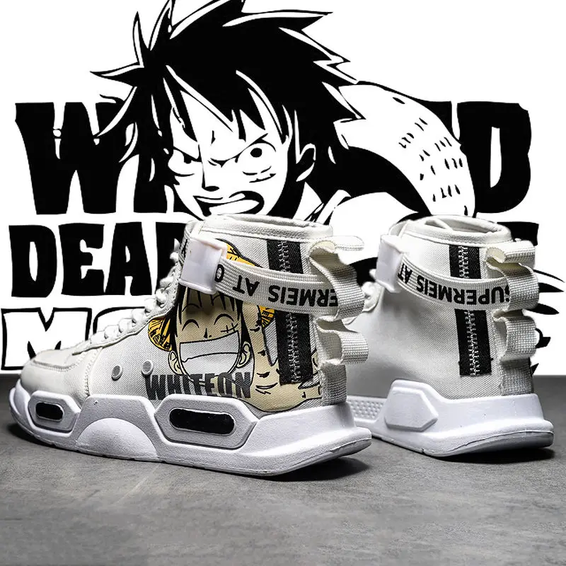 

2021 Winter Plush Women Shoes Men Anime Shoes Casual Shoes Casual High Top Sneakers plus Size Couple shoes Cosplay Shoes