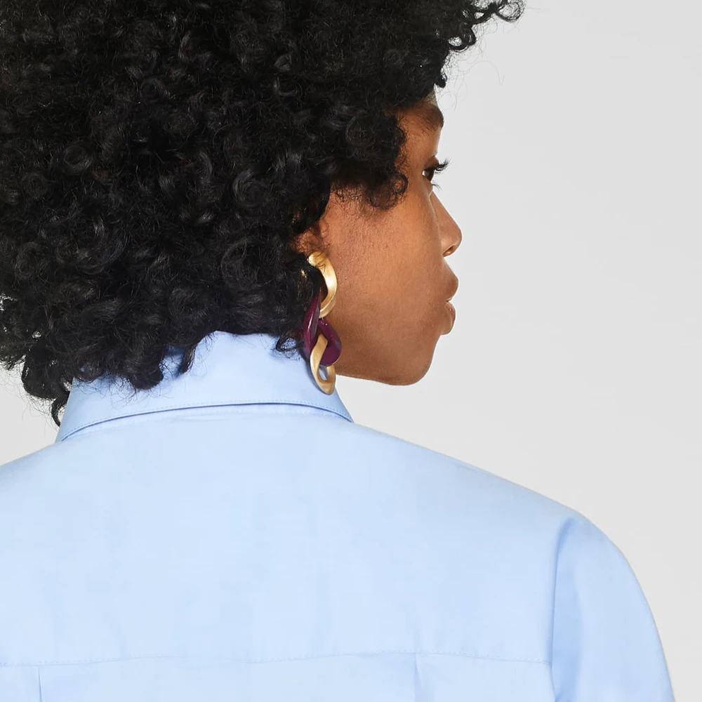 Женская свободная рубашка ZA модная дизайнерская с отложным воротником длинными