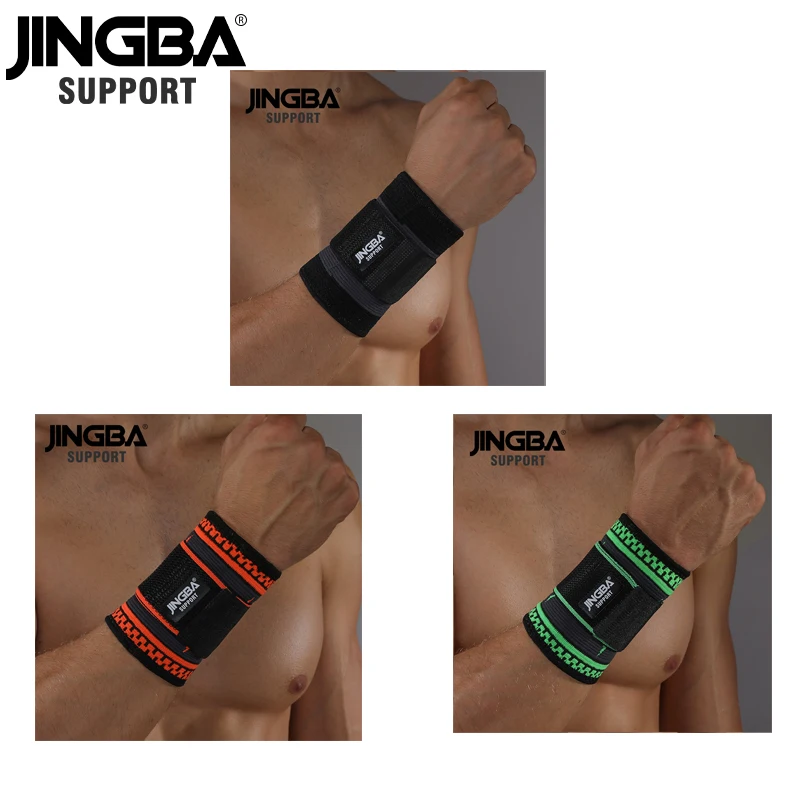 JINGBA Поддержка 3D плетение под давлением ремни фитнес-браслет Crossfit тренажерный зал