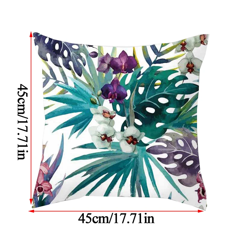 

Tropical Leaf pillowcase Cactus Monstera Cushion Cover Abstract flower Decorative Pillow Sofa Pillowcase Cushions Pillowcover