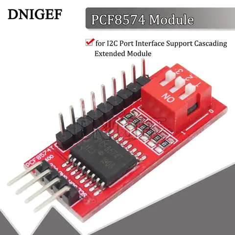 DNIGEF 1 шт. PCF8574 PCF8574T I \ O для интерфейса порта I2C Поддержка порта Каскадный Расширенный модуль
