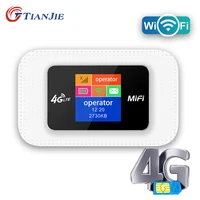 tianjie 4g sim card wifi router mobile wifi lte 100mbps travel partner wireless pocket wifi hotspot broadband 4g3g mifi modem