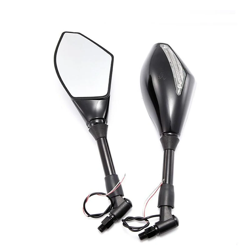 

Зеркало заднего вида для мотоцикла со светодиодной подсветкой M8/10 для Yamaha MT07 MT 09 YBR 125 MT10 Honda CB400 CB500 Kawasaki ER6N ER6F Versys