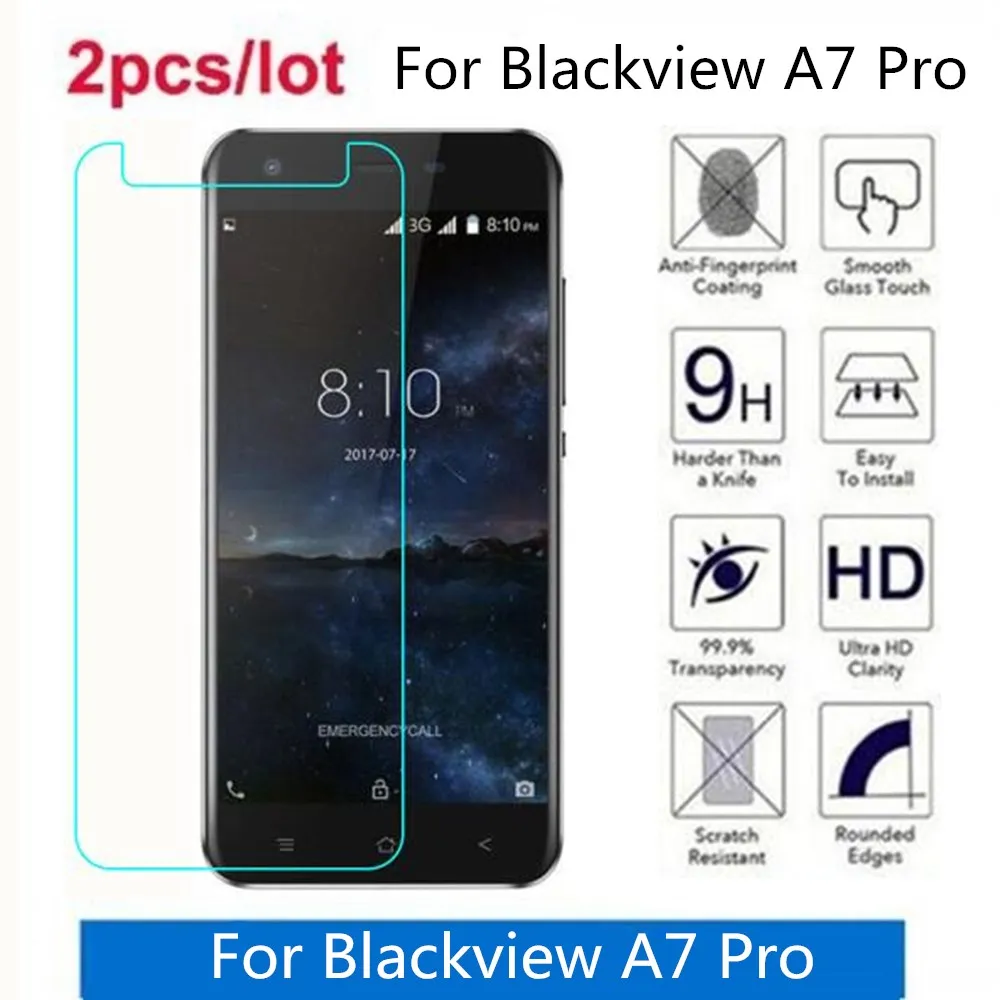 Закаленное стекло для Blackview A7 2.5D Премиум Защитная пленка экрана профессиональная