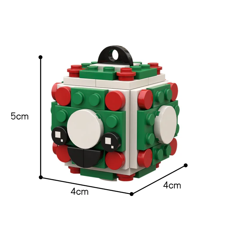 

Santa Claus Diy Blue Gift Box Ornament Green Classic Ball Ornament Mini Koala Box Model Building Blocks Kid Box Toy Gifts