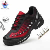 men work shoes indestructible steel toe cap safety boots anti smash anti puncture comfortable non slip sport advisable sneakers