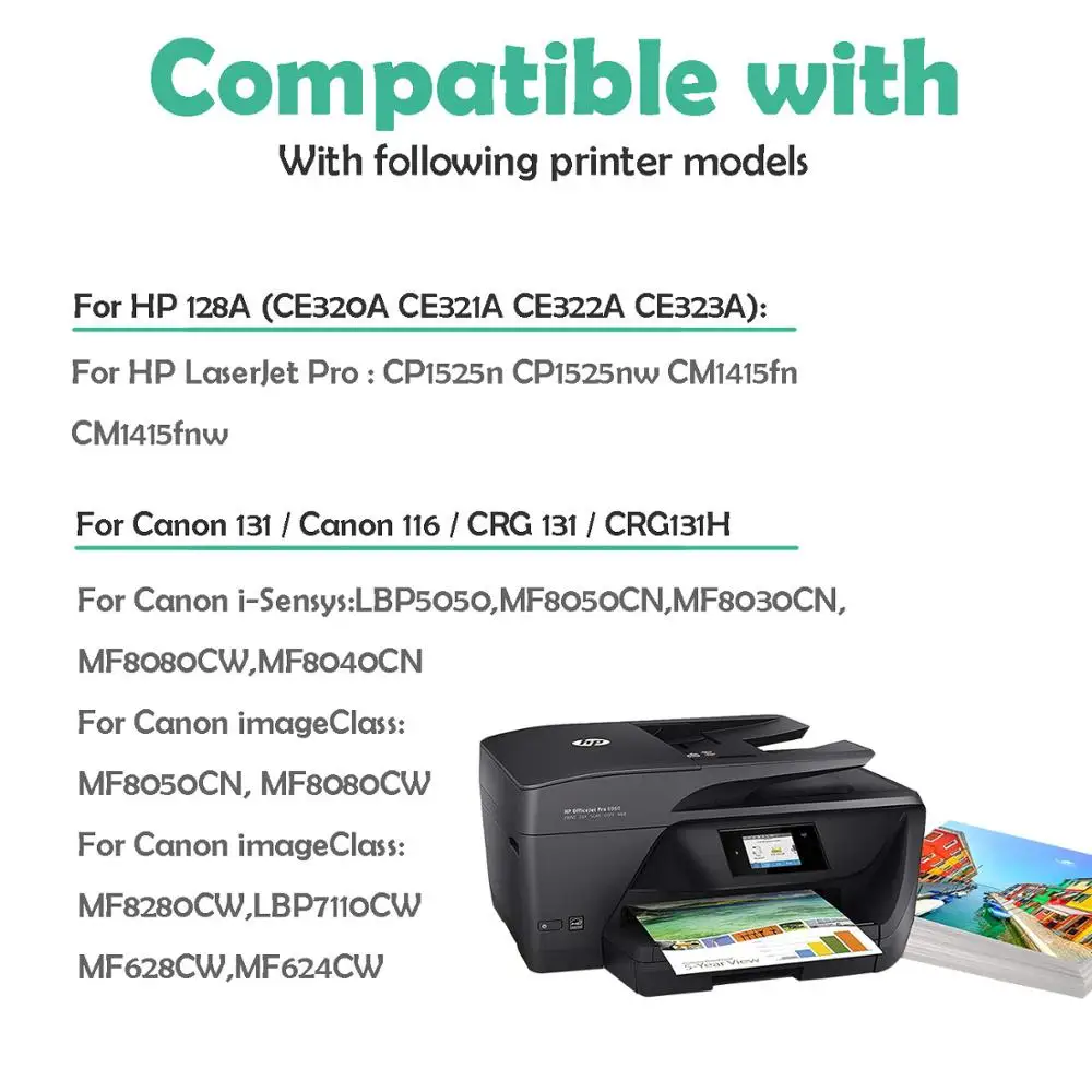 4 пакета CE320A CE321A CE322A CE323A тонер картриджи подходят для HP LaserJet CM1415 CM1525 CE320A|toner