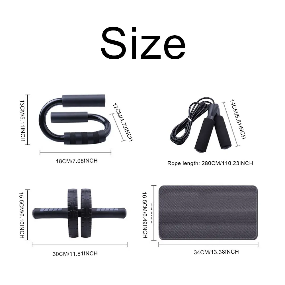 Оборудование для тренировки мышц брюшного Пресс роликовые колеса дома Фитнес