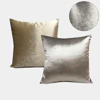 12 pcs square gold velvet decorative pillow cases solid color throw waist cushion cover bed sofa pad gift home decor 45cm 45cm