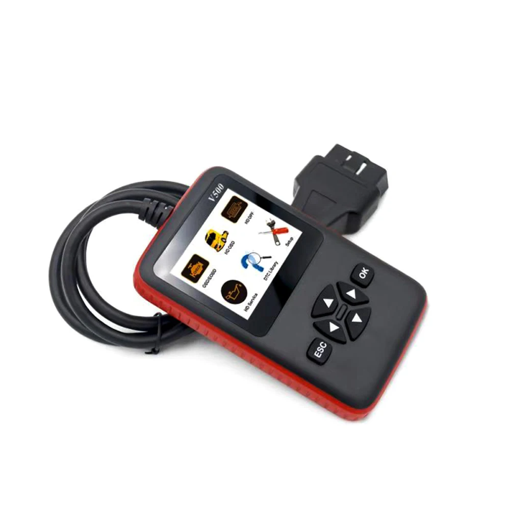 

V500 Universal O-B-D2 Scanner Engine Fault Reader Read Clear Codes I/M Readiness Smog Check Car Truck Diagnostic Scan Tool