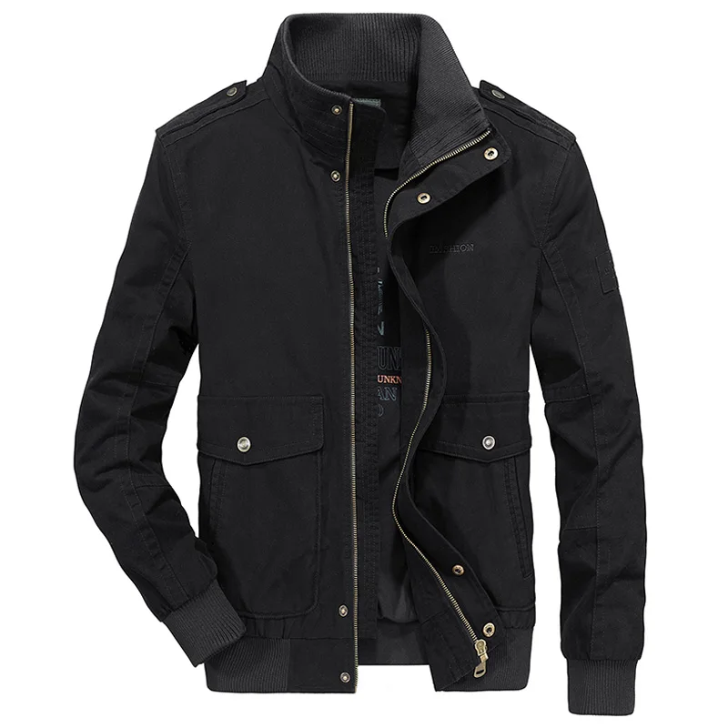 

New 100% Cotton Military Jacket Men Spring Autumn Streetwear Canada Bomber Jackets Male Air Force Cargo Army Jackets Clothing