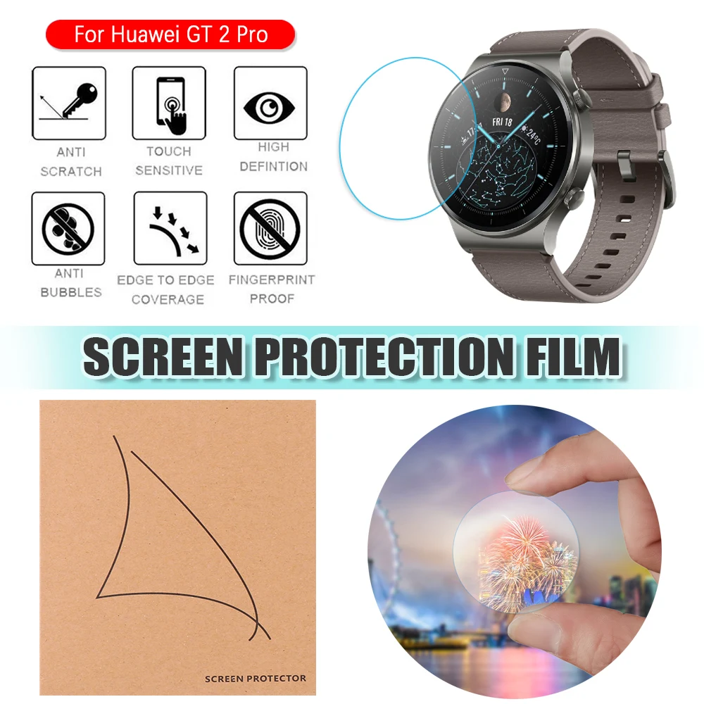 Защитная пленка для экрана Huawei Watch GT2 Pro закаленное стекло защита от царапин 2 шт. |