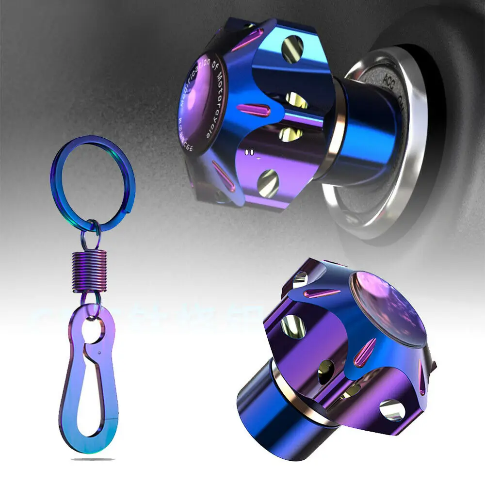 

Universal DIY Motorcycle Key Cover Case Shell With Key Ring Moto Accessories Burn Blue High Quality Motorcycle Key Cover 2021
