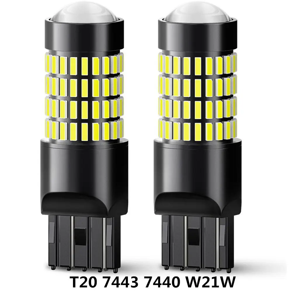 T20 7443 7440 AUXITO 1156 P21W BA15S Автомобильный светодиодный задний фонарь лампа W16W 921 T15 авто лампы резервного копирования для Renault Duster Megane 2 3 Logan Clio Fluence - Испускаемый цвет: T20 7443 7440