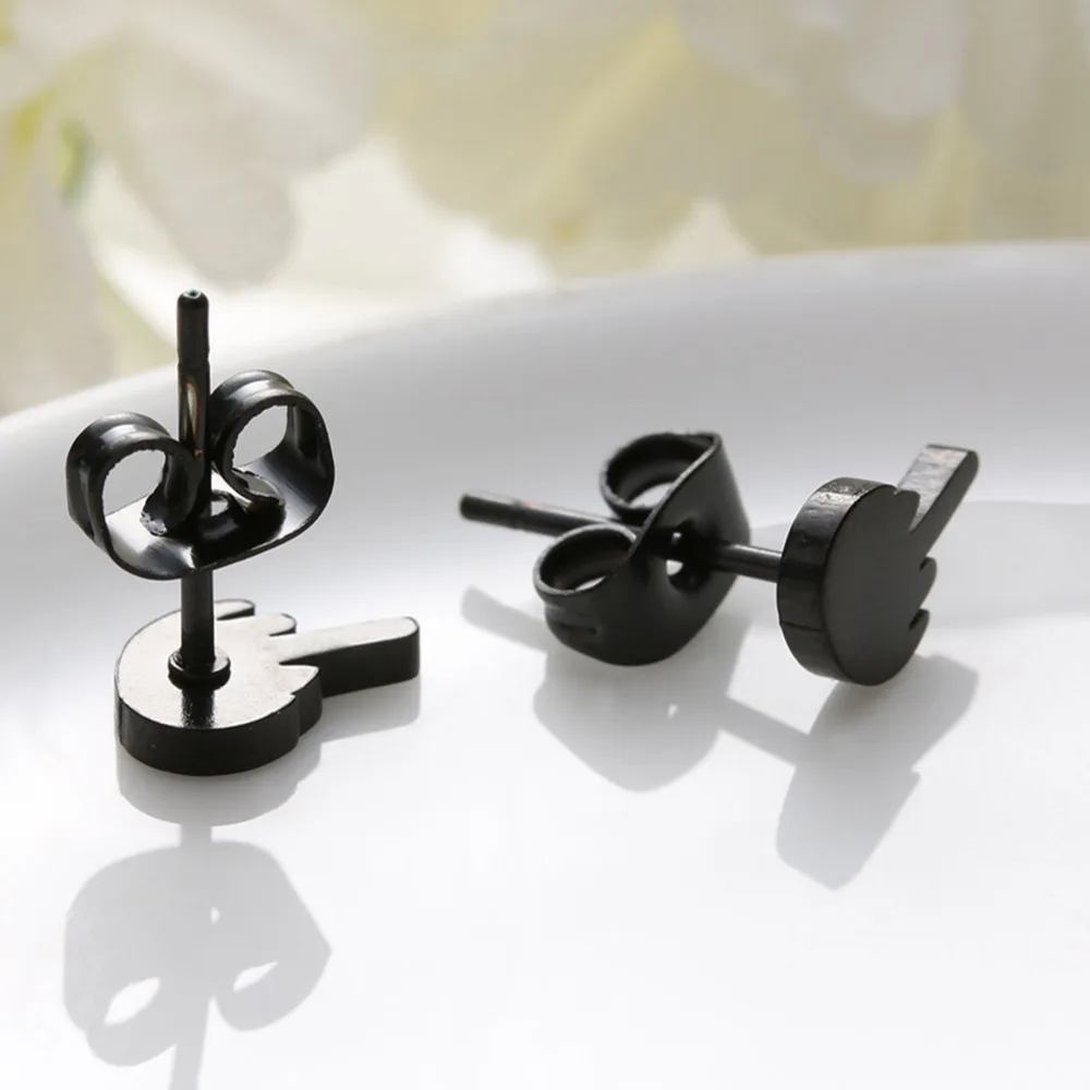Серьги гвоздики унисекс в стиле панк для мужчин и женщин ювелирные изделия ушей