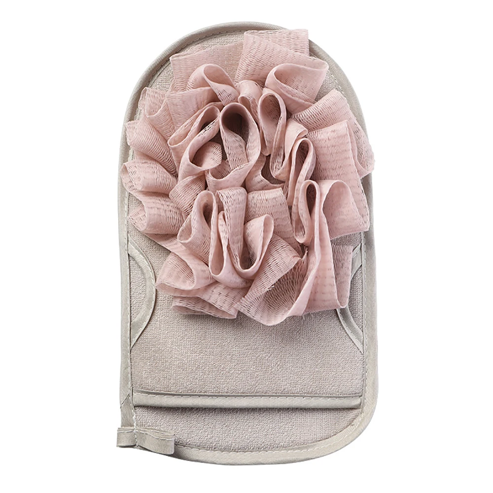 

1pc Portable Bath Gloves Double Sides Body Scrubber Shower Exfoliating Sponge Body Cleaning Brush Massage Mesh Ball Bathing Tool