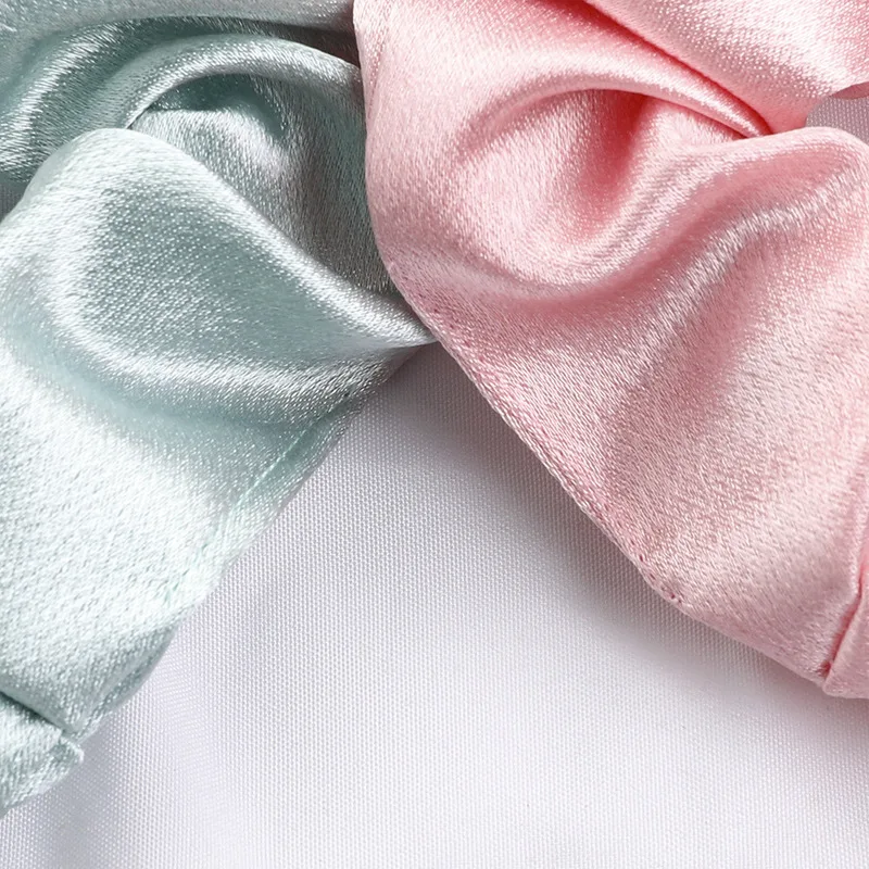 

New Satin Silk Colorful Scrunchies Elegant Simple Women Hair Scrunchies Elastic Hair Bands Girls Scrunchie Hair Accessories