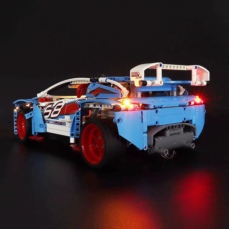 

(only lamp group) MTELE Brand LED Light Up Kit For 42077 Rally Car Lighting Set Compatile With 20077 3377