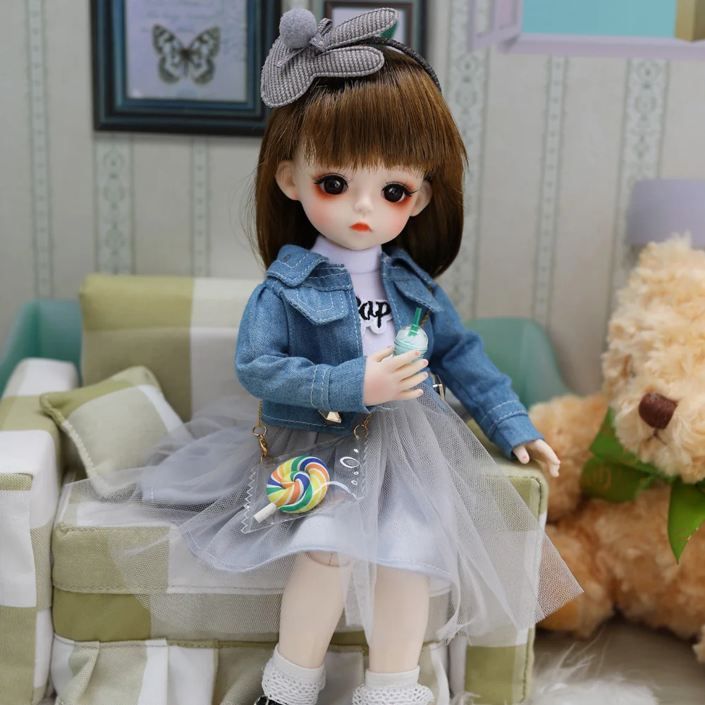 Bjd кукла 30 см подарки для девочки 18 суставов кукла с одеждой DIY кукла лучшие подарки для девочки ручной работы игрушка косметика