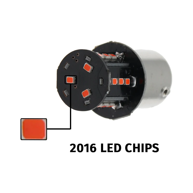 Светодиодная лампа P21W 1156 BA15S P21/5W 2016 18 SMD 50 шт. 12 В 10