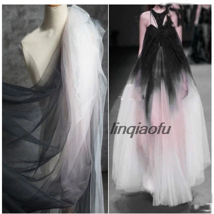 Черная пудра белая градиентная сетчатая ткань светильник лый полупрозрачный