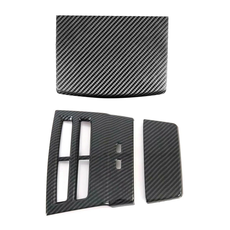 

Car Rear Armrest Box Plate Armrest Panel Trim Cover with Rear Air Vent Cover fABS Plastic Air Conditioner Vent Cover