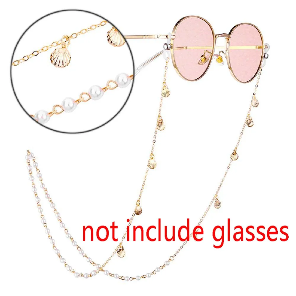 Цепочка для солнцезащитных очков нескользящий шнурок 70 см с искусственным