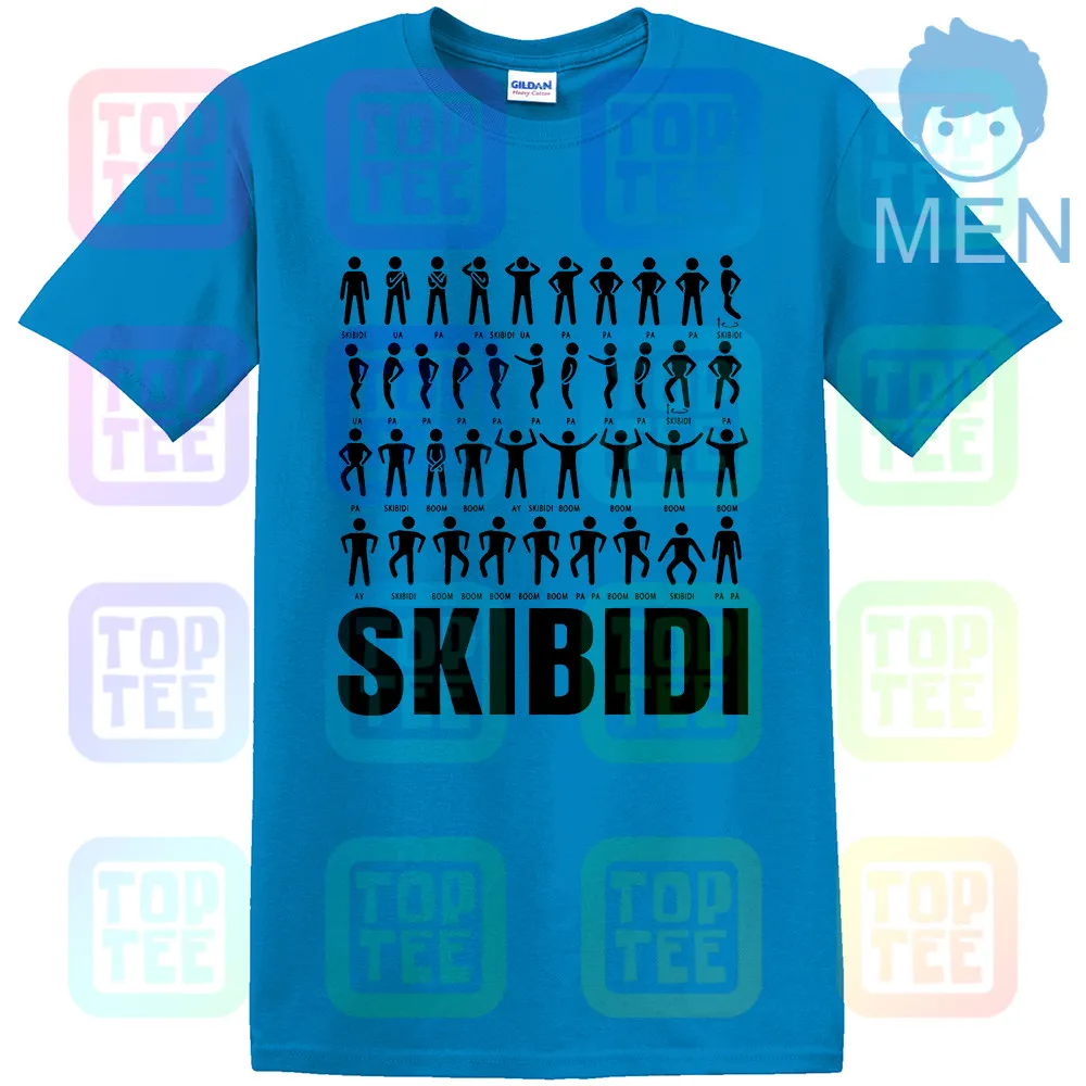 Одежда для маленьких и больших SKIBIDI танцевальный вызов неофициальных взрослых Футболка - Цвет: Королевский синий