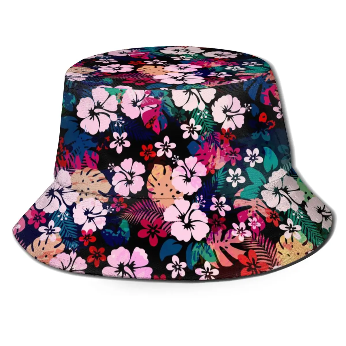 

Fisherman's Hat Unisex Fashion Bob Cap Hawaiian Tropical Floral Pattern Hip Hop Gorros Panama Windproof outdoor Bucket Hat