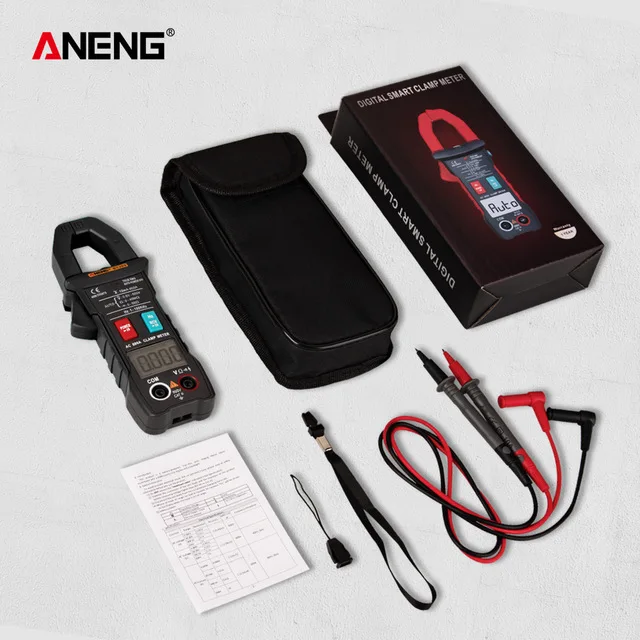 ST204 Ammeter 4000 counts Intelligent Auto Range Digital Clamp Meter AC/DC Current Multimeter Pliers Voltmeter meter HR