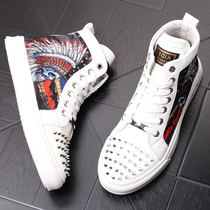 

Men's Shoes men's Martin shoes snow boots high top cotton shoes Men's White casual ankle boots V1.16