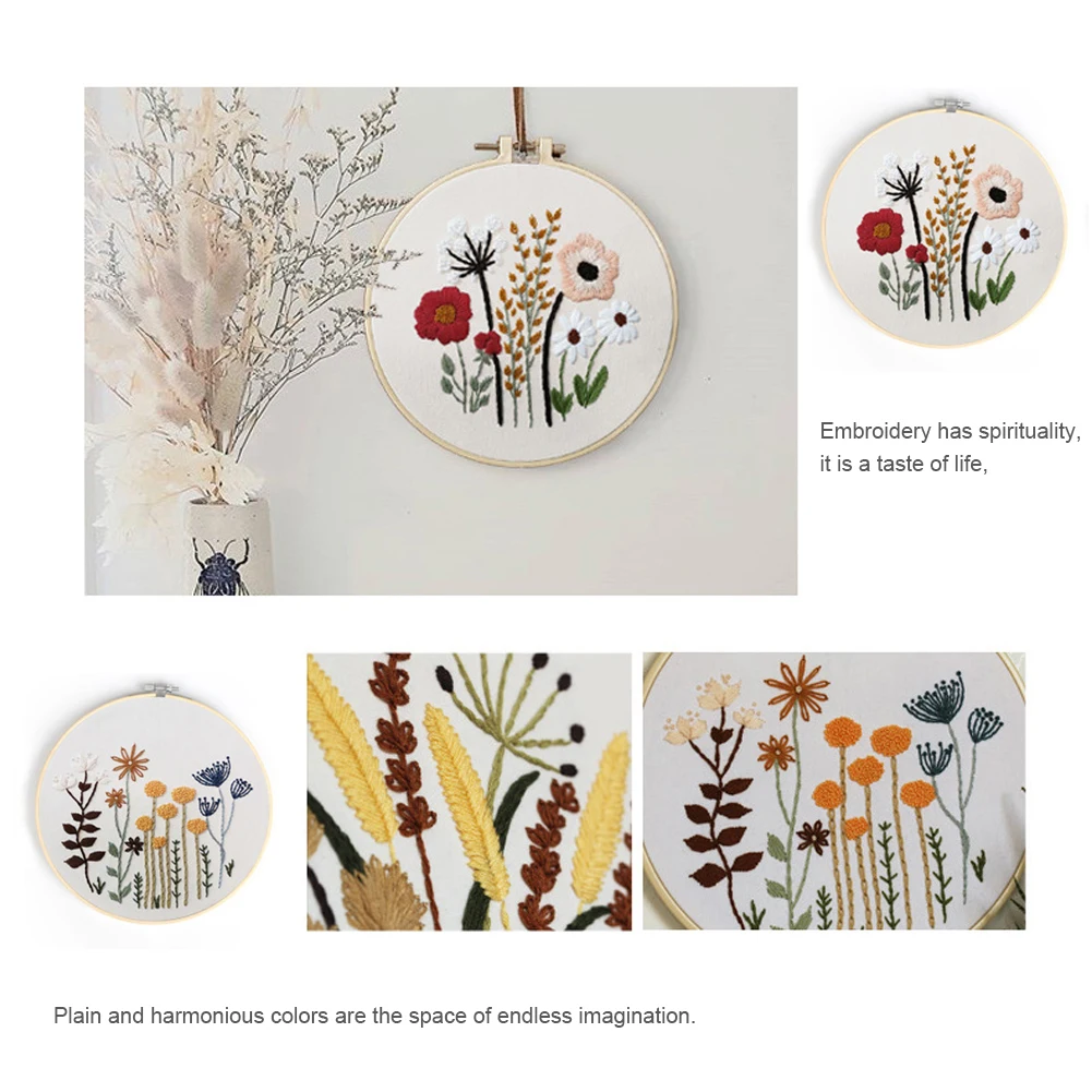 

Embroidery DIY Beginner вышивка вышивка крестом наборы Material Pack Flowers Patterns Cross Stitch Kits Handmade craft supplies