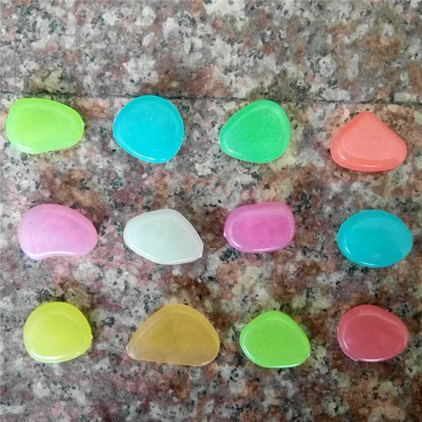 10 шт. уникальный аквариум поддельные гальки светящиеся каменные 20г ночной рок