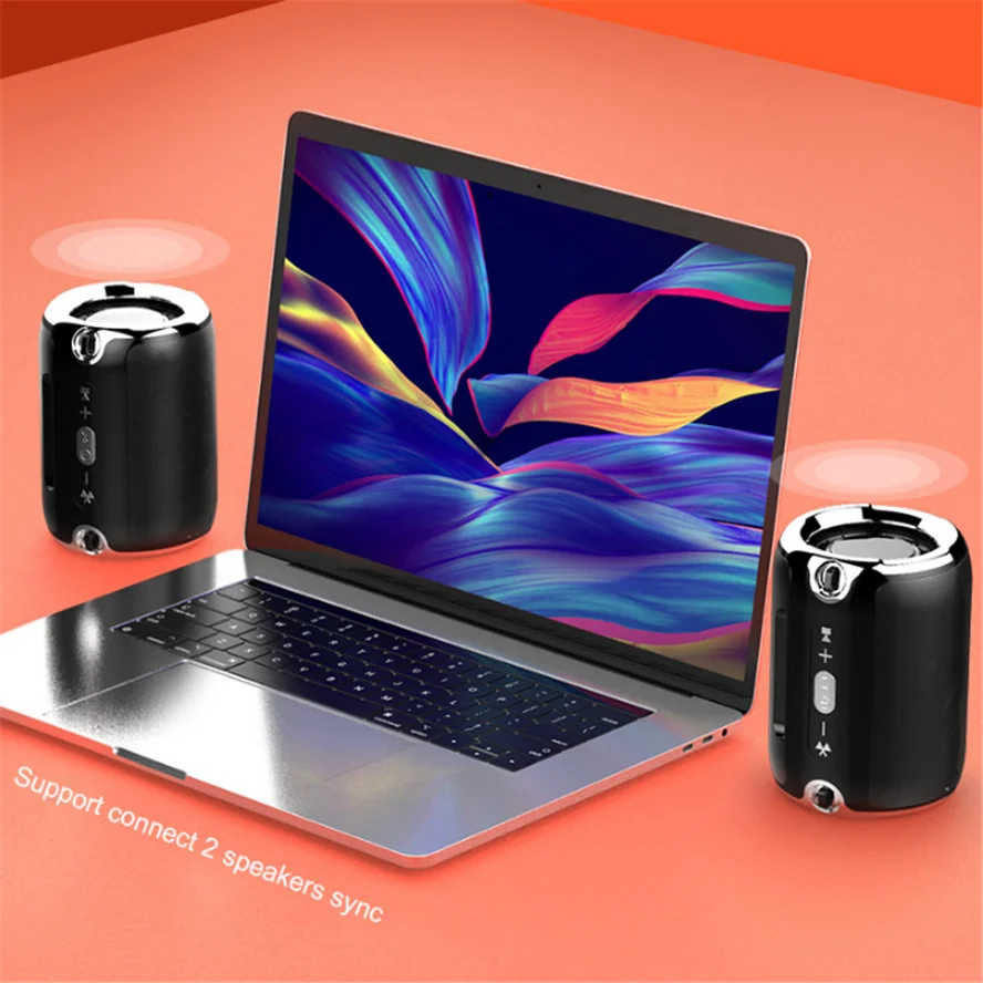 

Portable Bluetooth Speaker Music Bass Handsfree Music Center Subwoofer Mini Column for Phone Computer TF FM Wireless Speaker