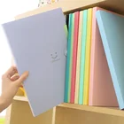 Папка для документов С 5 Карманами Cute Smile, пластиковая вместительная папка-конверт, Скрепка, органайзер для хранения бумаги