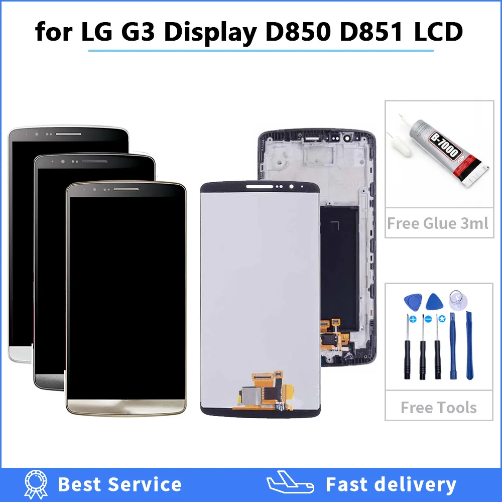 

Дисплейный модуль для LG G3, D850, D851, D855, 5,5 дюйма
