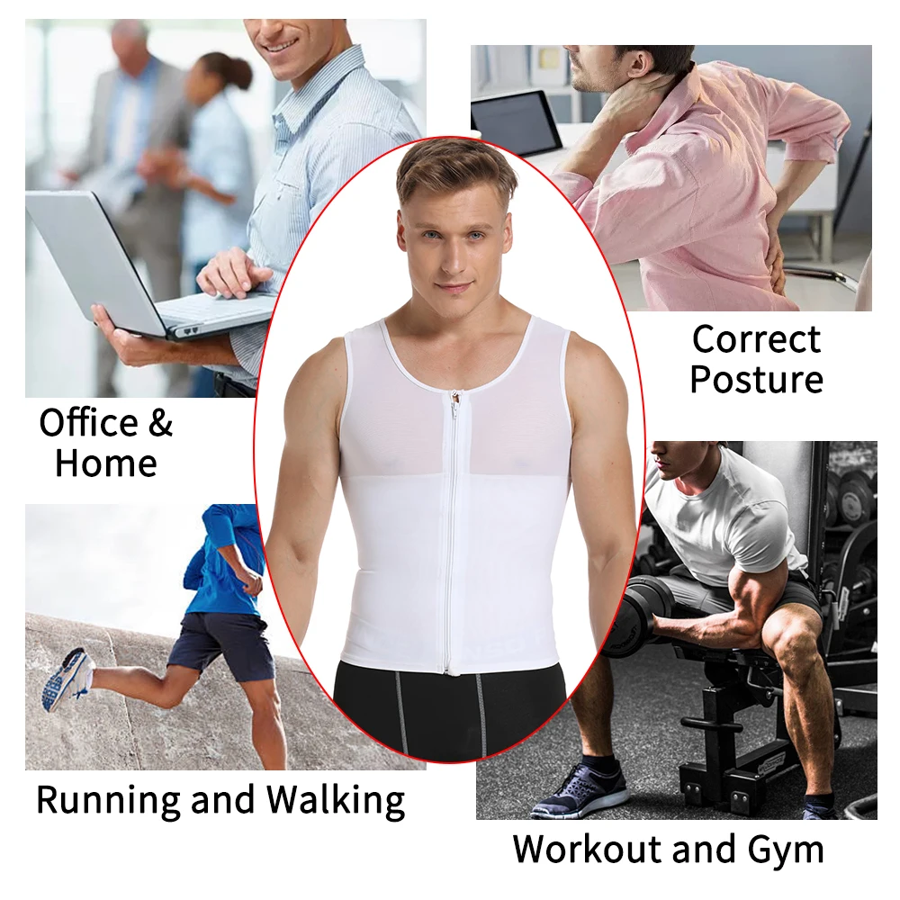 KIWIRATA мужской жилет для лечения ГИНЕКОМАСТИИ Корректирующее белье тела