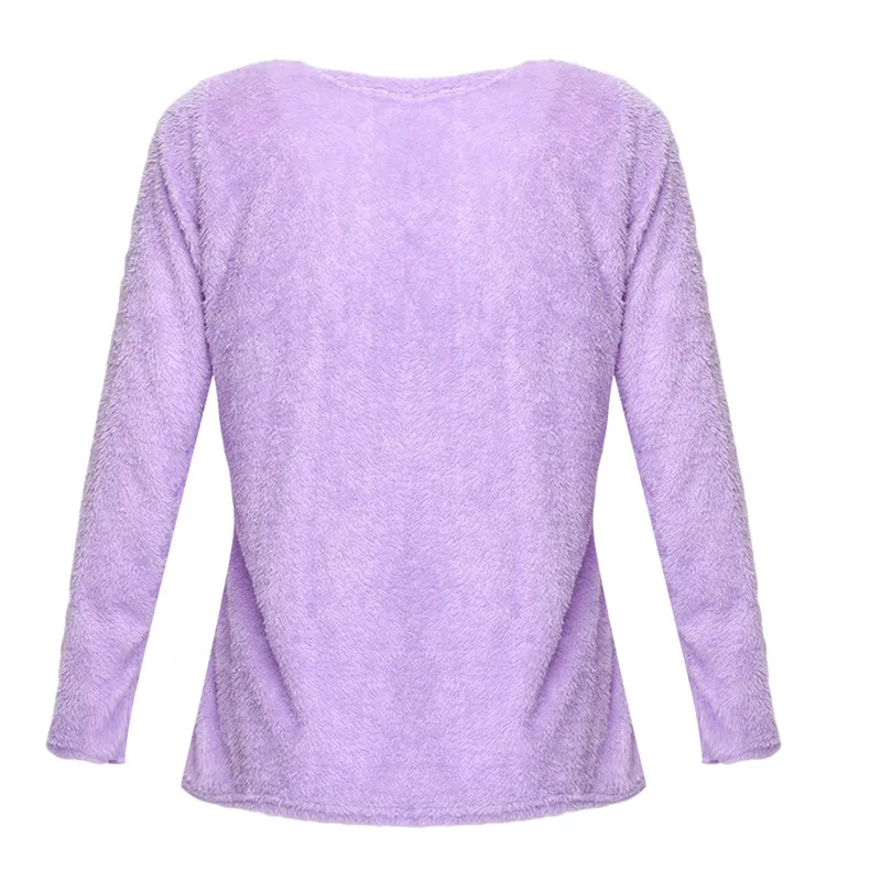 

Women Sweater Fashion Pullovers O-Neck Long Sleeve Pullovers Pull Femme Women Sweater Beading Autumn Winter Plush Sweater