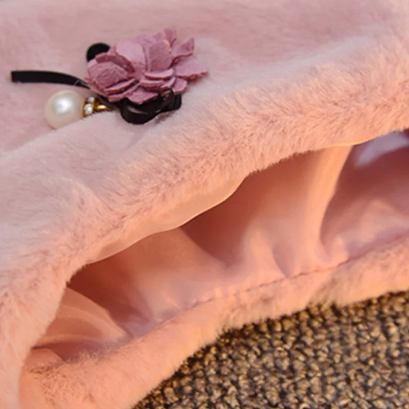 Детский жилет осенне-зимний меховой для маленьких девочек детская одежда