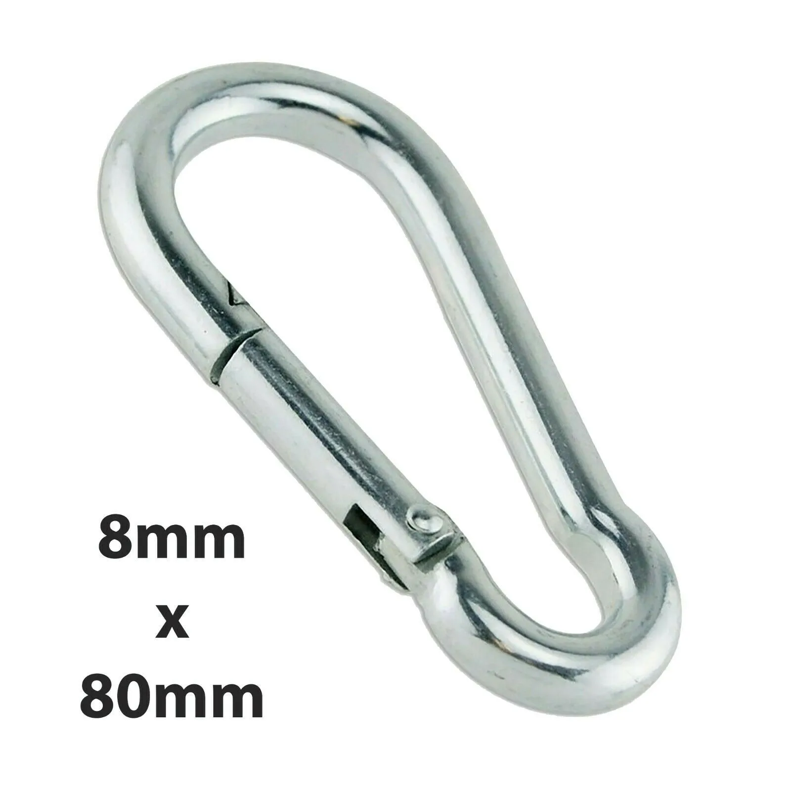 

Strong Metal Carabiner Clip Snap Spring Loaded Climbing Karabiner D Hook Fishing Mountaineering Keychain Snap Clip Lock Buckle