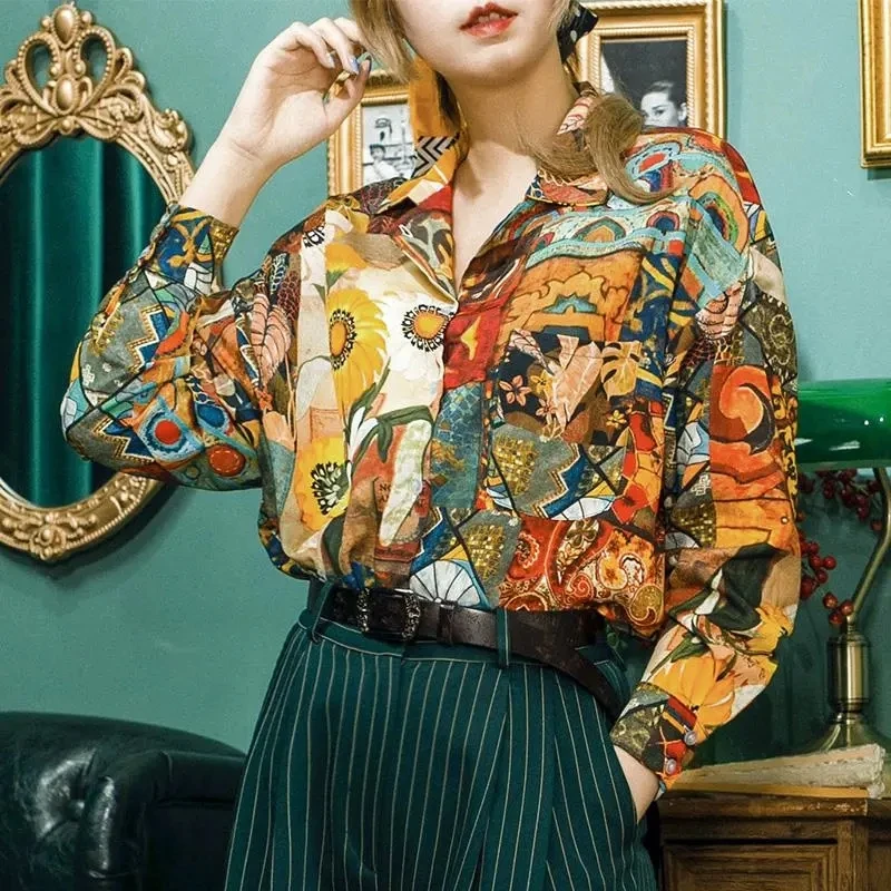 Ay3275 2020 весна лето осень Новая женская модная повседневная Рабочая блузка верхняя