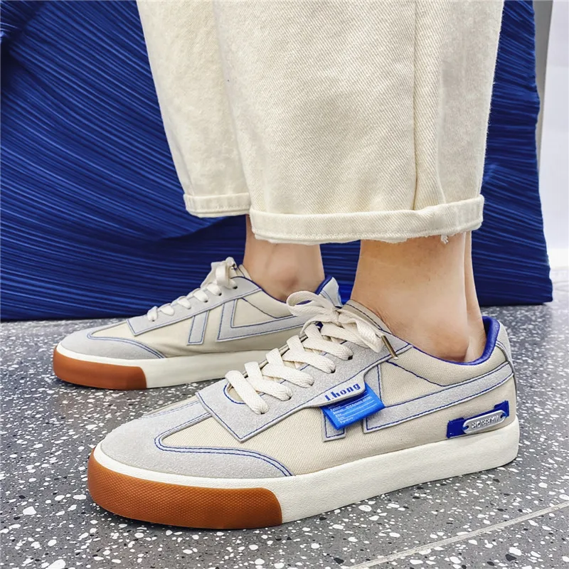 

2021 Men's Casual Shoes Lightweight Breathable Men Shoes Flat Lace-Up Tenis Masculino Men Sneakers Fashion Business Travel Shoes