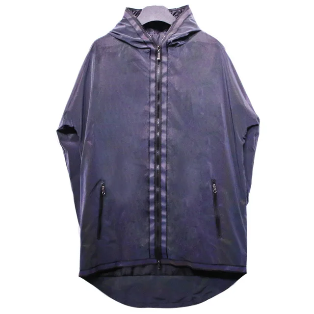 Мужские светоотражающие куртки 3M в стиле хип хоп цветные длинные Повседневная